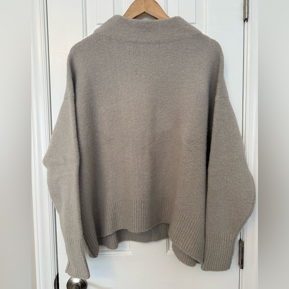 Cable Stitch | Cowl Neck Sweater | Grey | Size S